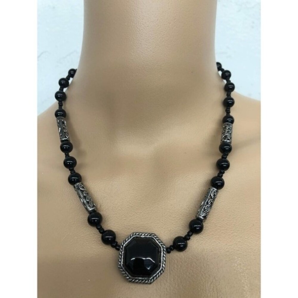 Black and Silver Necklace